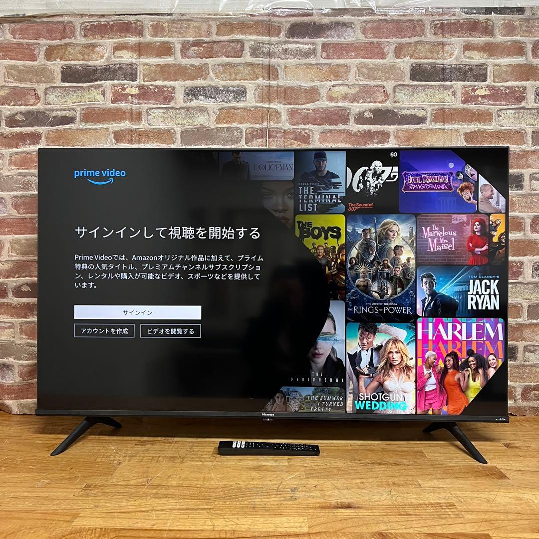 2022年製！ 50V型 4Kチューナー内蔵 液晶テレビ 50A6G ネット動画
