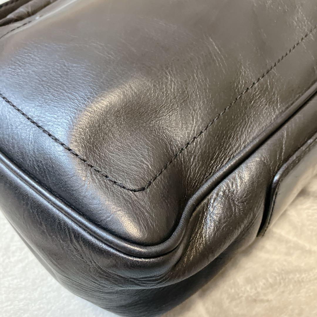 【美品】 BALLY レザー ショルダーバッグ サコッシュ スクエア ブラック