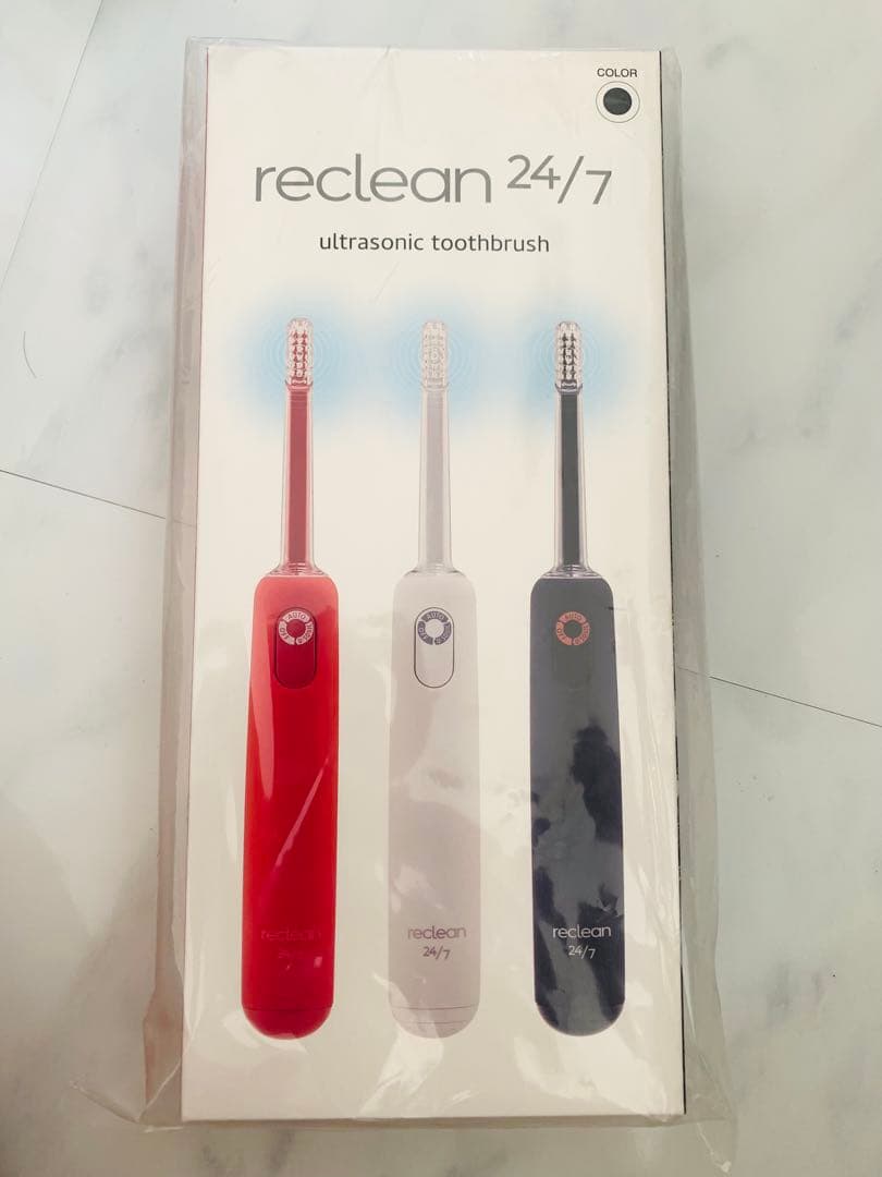 reclean リクリーン 24/7 パルス式超音波歯ブラシ ブラック