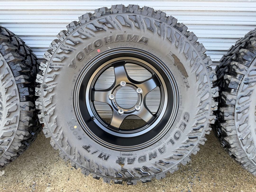 【手渡し限定】ジムニー等タイヤ付きホイール ジオランダー 16インチ 4本セット