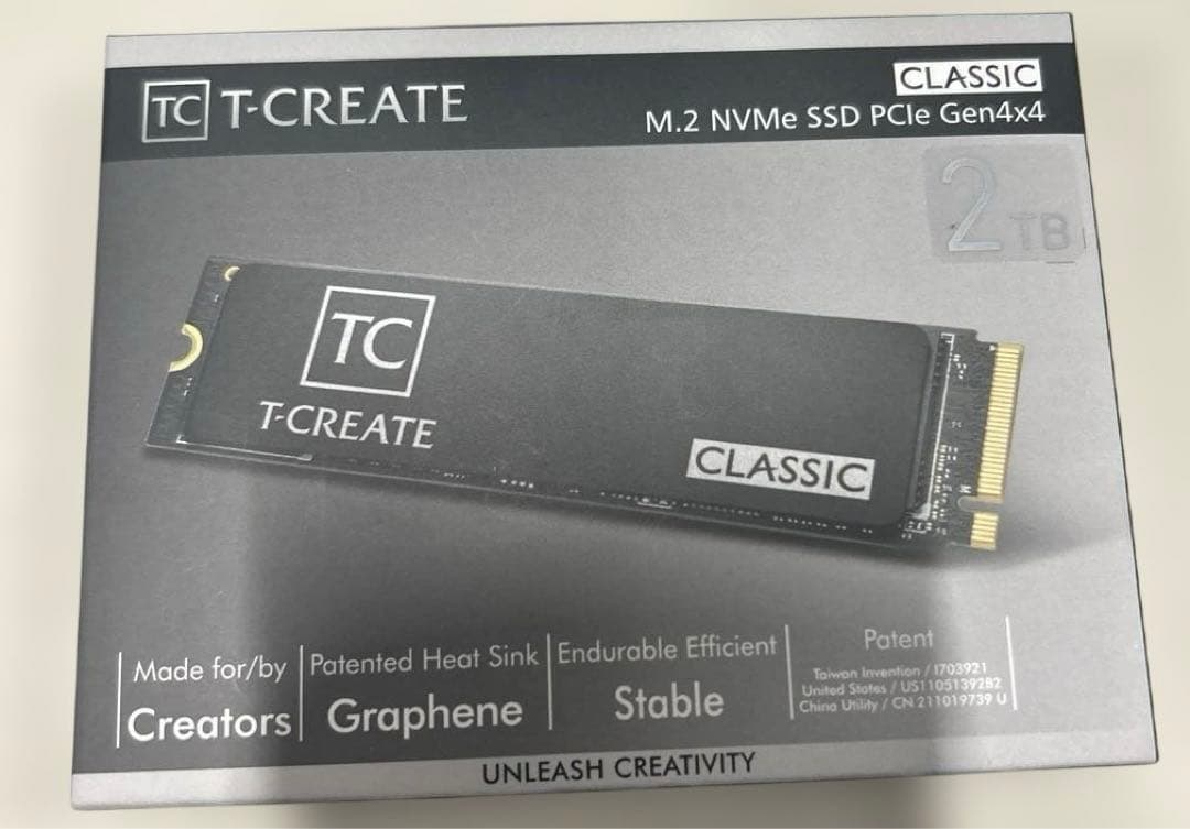 メモリー T-Create Classic M.2 NVMe PCIe Gen4x42TB