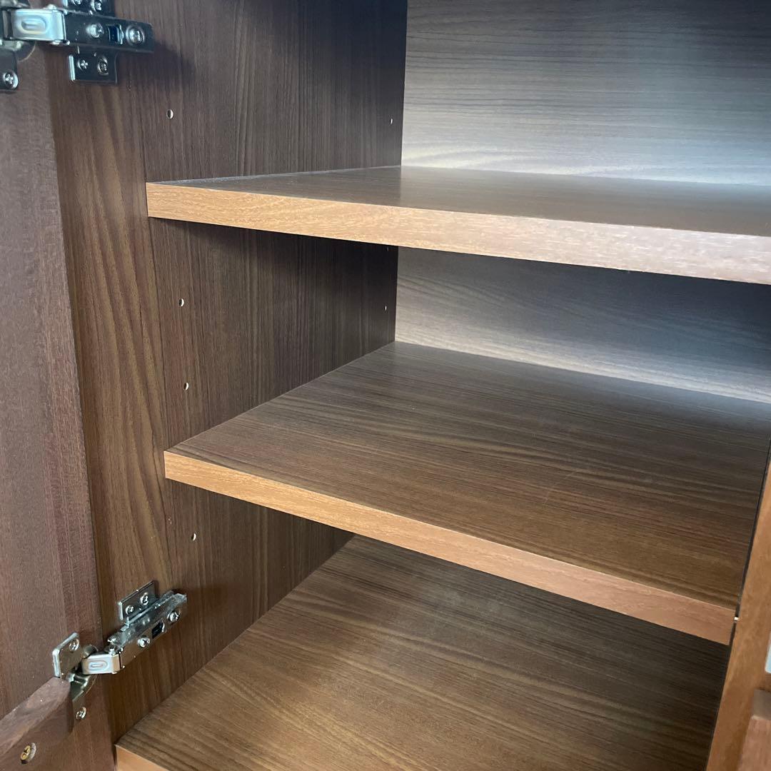 【値下げ】unico STRADA キッチンボード(S) スライド棚仕様 食器棚