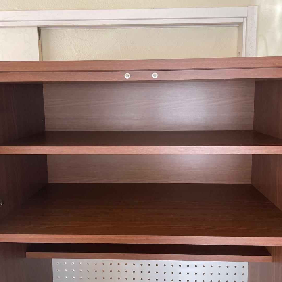 【値下げ】unico STRADA キッチンボード(S) スライド棚仕様 食器棚