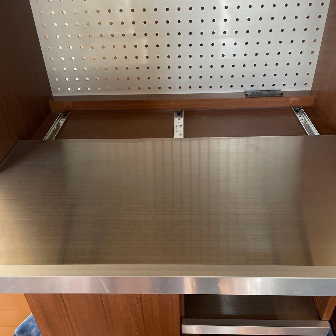 【値下げ】unico STRADA キッチンボード(S) スライド棚仕様 食器棚