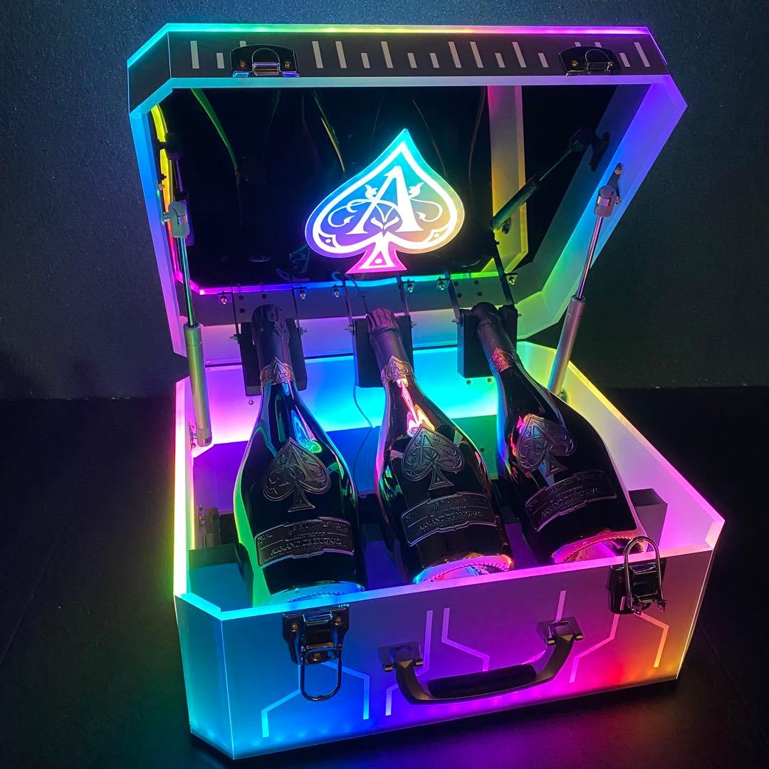 アルマンド　アタッシュケース　レッド　ゴールド　グリーン　LED 信号機