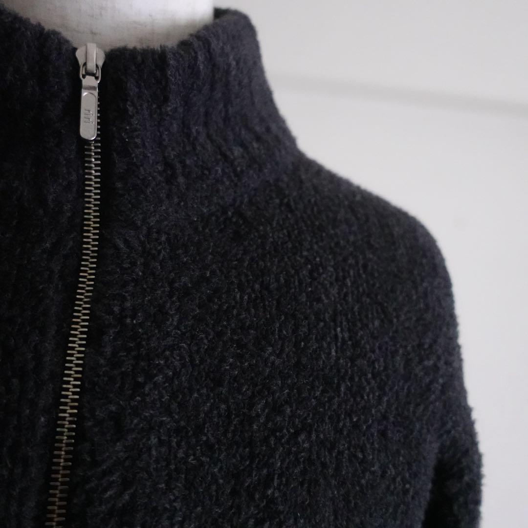 【極美品】Paul Smith ウールナイロンパイル　ドライバーズニット　グレー