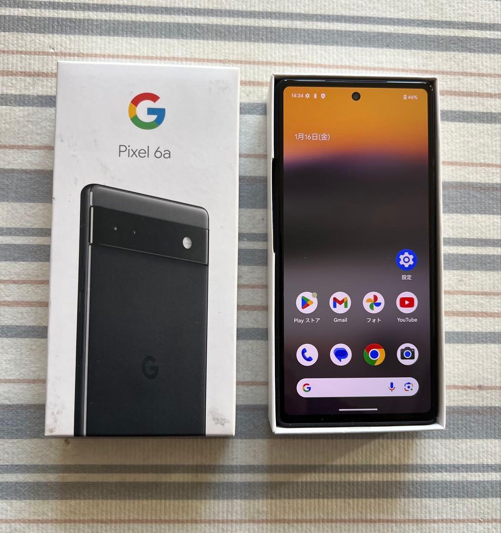 Google SIMフリー Pixel 6a チャコール 6GB 128GB