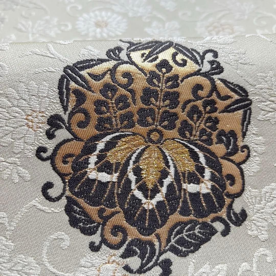 L*i様 六通柄袋帯　唐織　桐に菊唐草　金糸　正絹　389