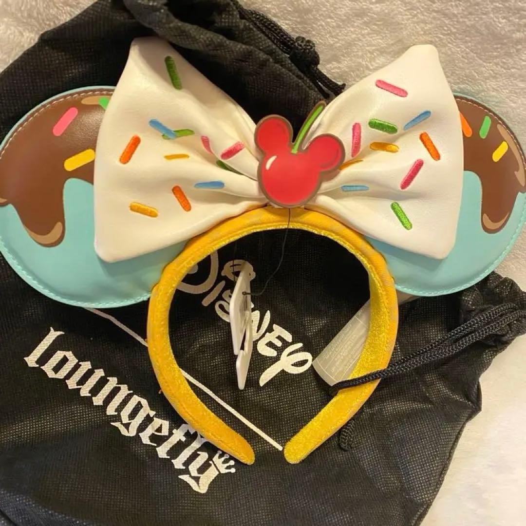 海外ディズニー　ラウンジフライ　チョコミント　カチューシャ　ヴァネロペ