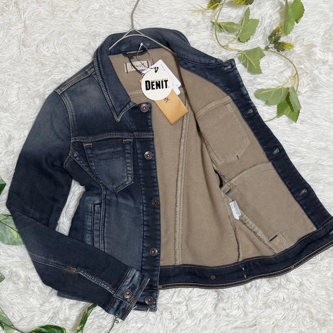 未使用品　ヤヌーク　デニット　ジャケット　ジージャン　インディゴ　タグ付き