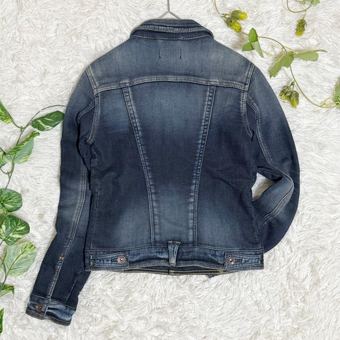 未使用品　ヤヌーク　デニット　ジャケット　ジージャン　インディゴ　タグ付き