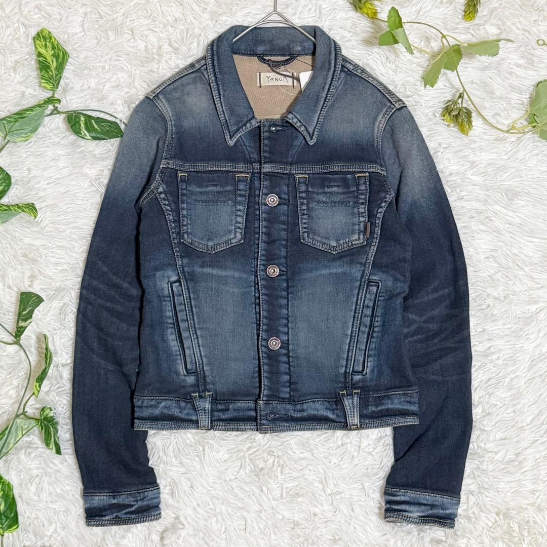 未使用品　ヤヌーク　デニット　ジャケット　ジージャン　インディゴ　タグ付き