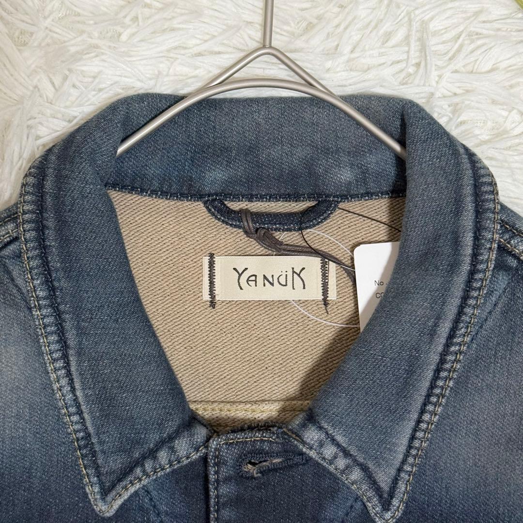 未使用品　ヤヌーク　デニット　ジャケット　ジージャン　インディゴ　タグ付き
