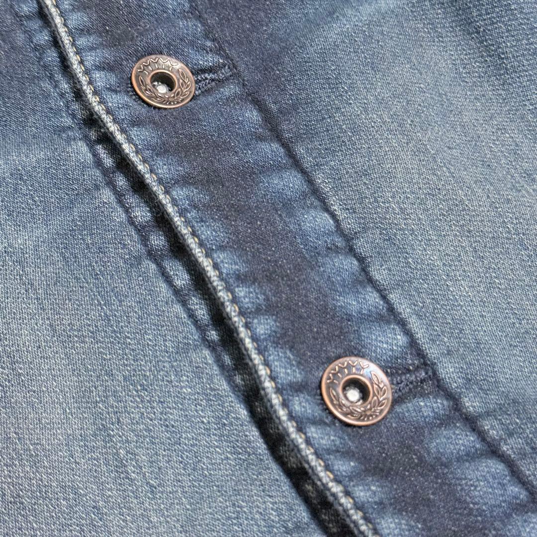 未使用品　ヤヌーク　デニット　ジャケット　ジージャン　インディゴ　タグ付き