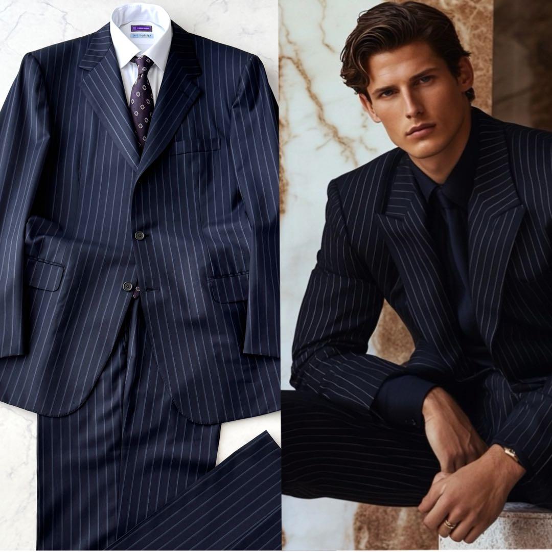 Brioni ブリオーニ セットアップ スーツ ネイビー 紺 XL以上 50万超