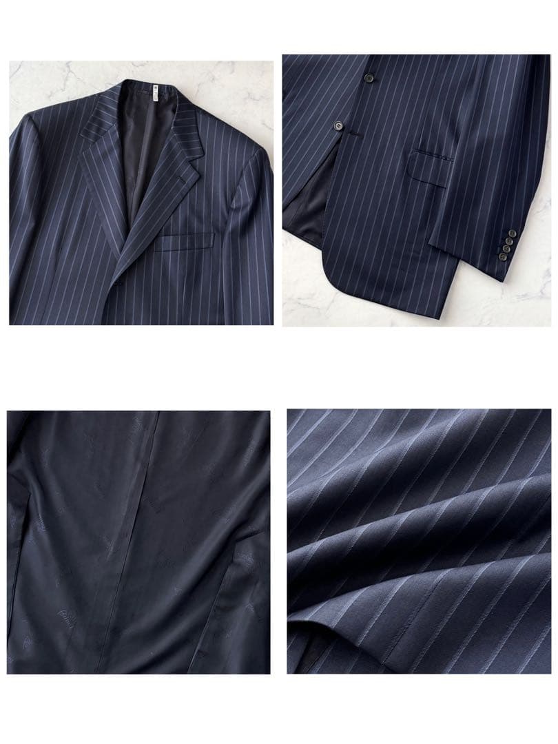 Brioni ブリオーニ セットアップ スーツ ネイビー 紺 XL以上 50万超