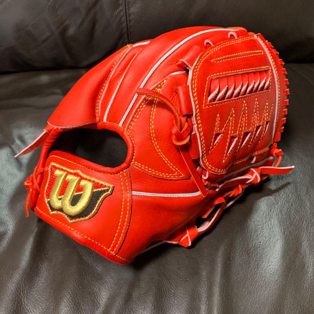 Wilson 硬式投手用グローブ　小指2本　キップレザー