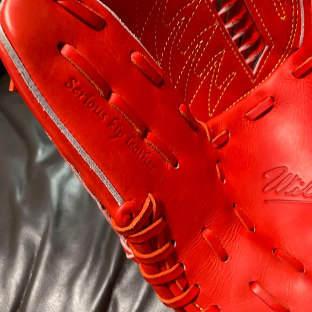 Wilson 硬式投手用グローブ　小指2本　キップレザー