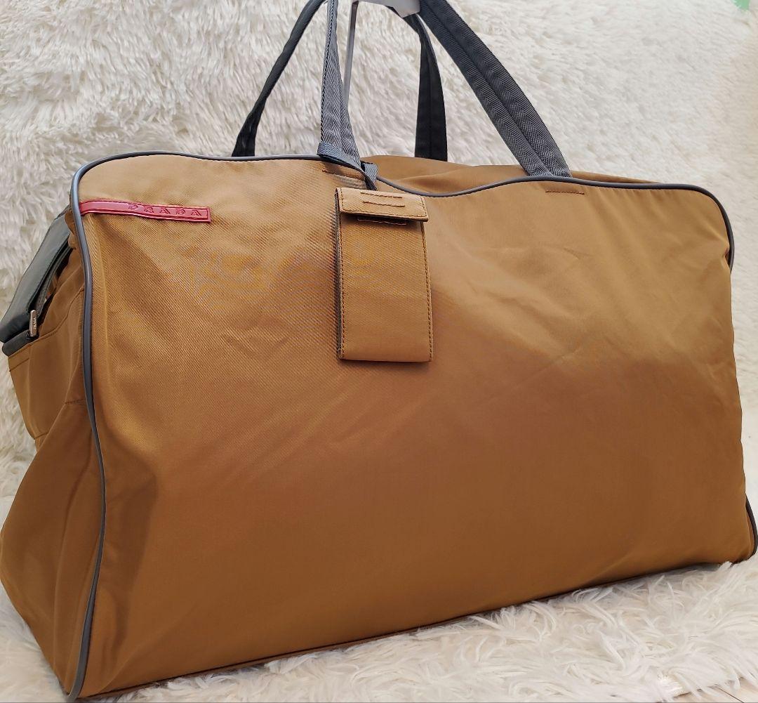 ⭐極美品⭐PRADA SPORTS 大容量 ボストンバッグ 2way ブラウン