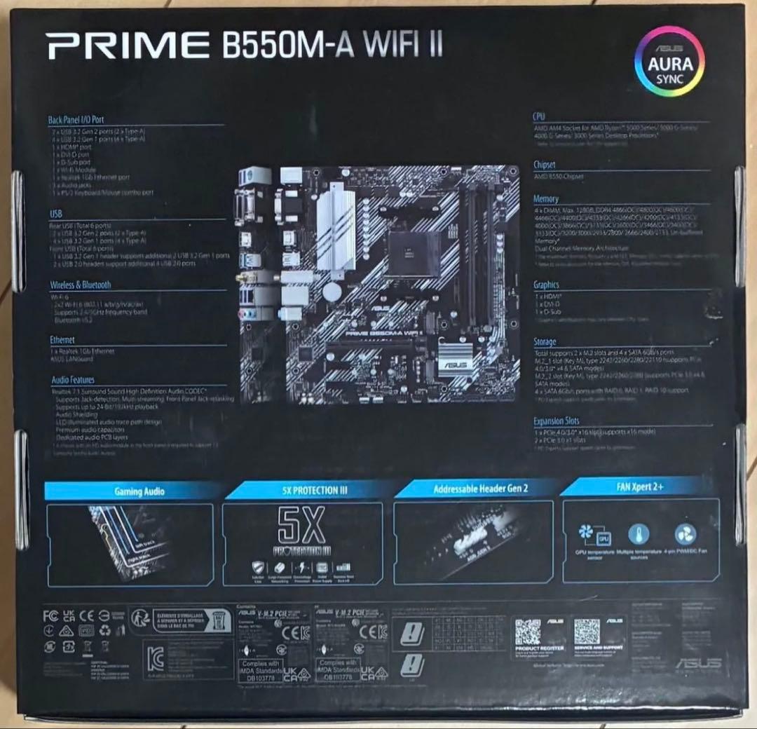 【新品未開封】B550M-A WIFI II ASUS