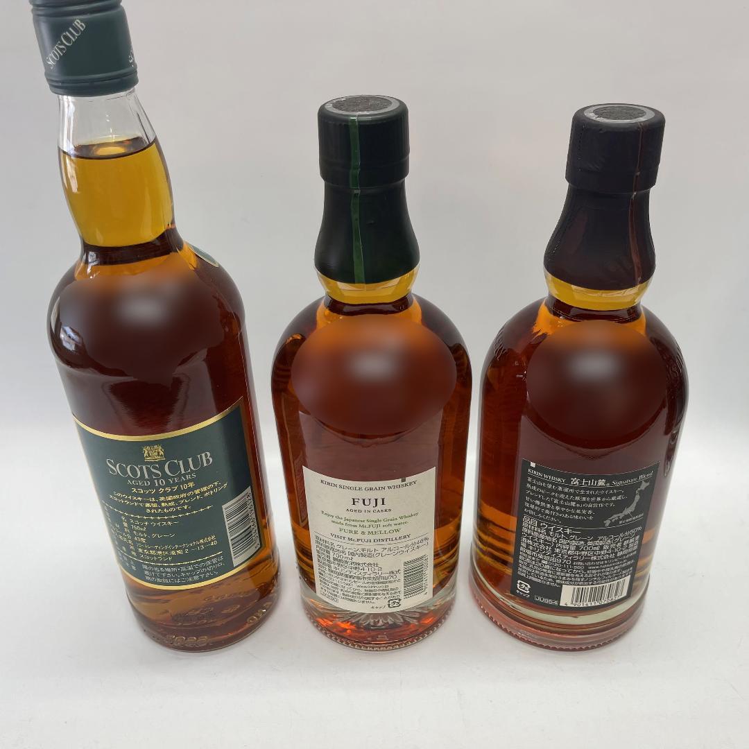 6本セット ウイスキー等 富士 富士山麓