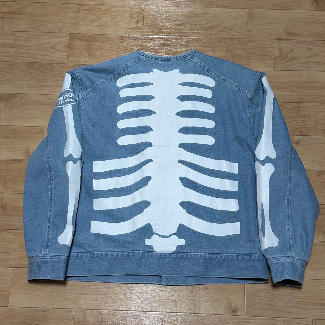 ジャケット・アウター SALE VANSON/RITZ-SKELTON BONES-Denim JKT