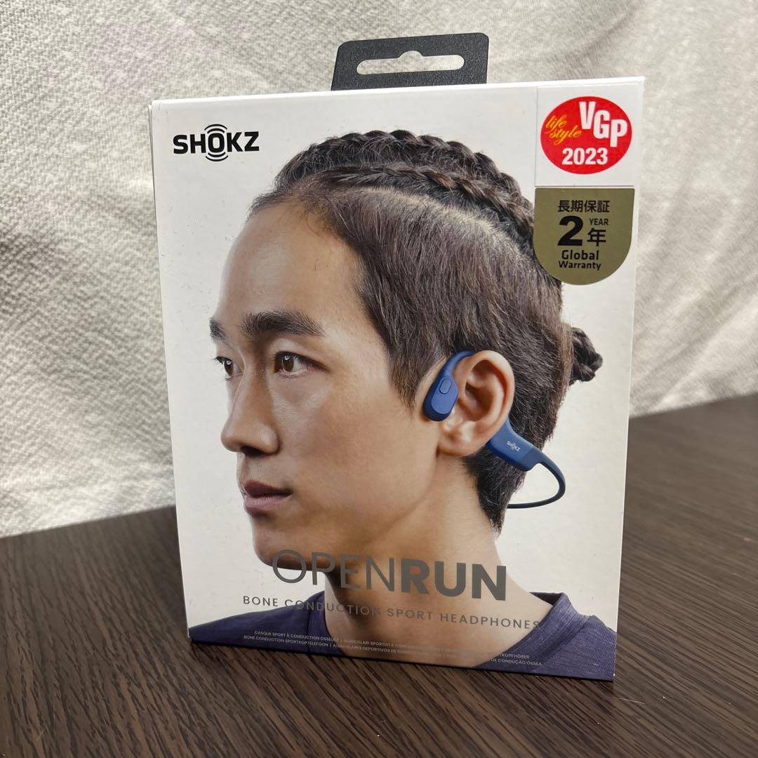 Shokz OpenRun 骨伝導イヤホン [ブルー]