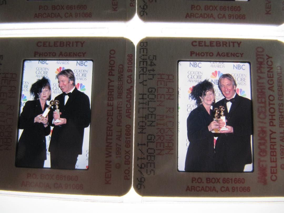 り*り様 アラン・リックマン 35㎜スライド20枚ゴールデングローブ賞、エミー賞