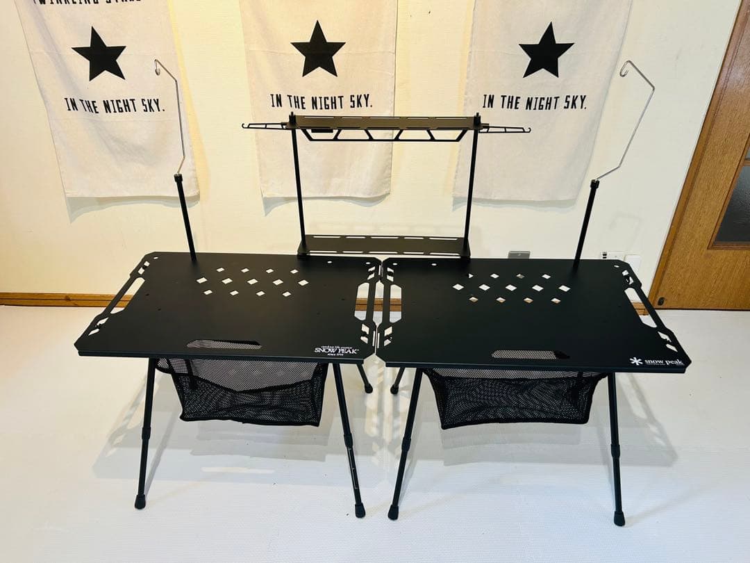 キャンプテーブルセット　カバン付き IGTテーブル2個　1個追加(合計3個)可能