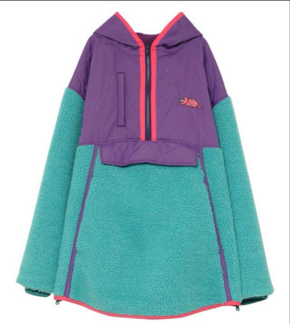 Candy Stripper ダイナソー キルティング アノラック　ボア