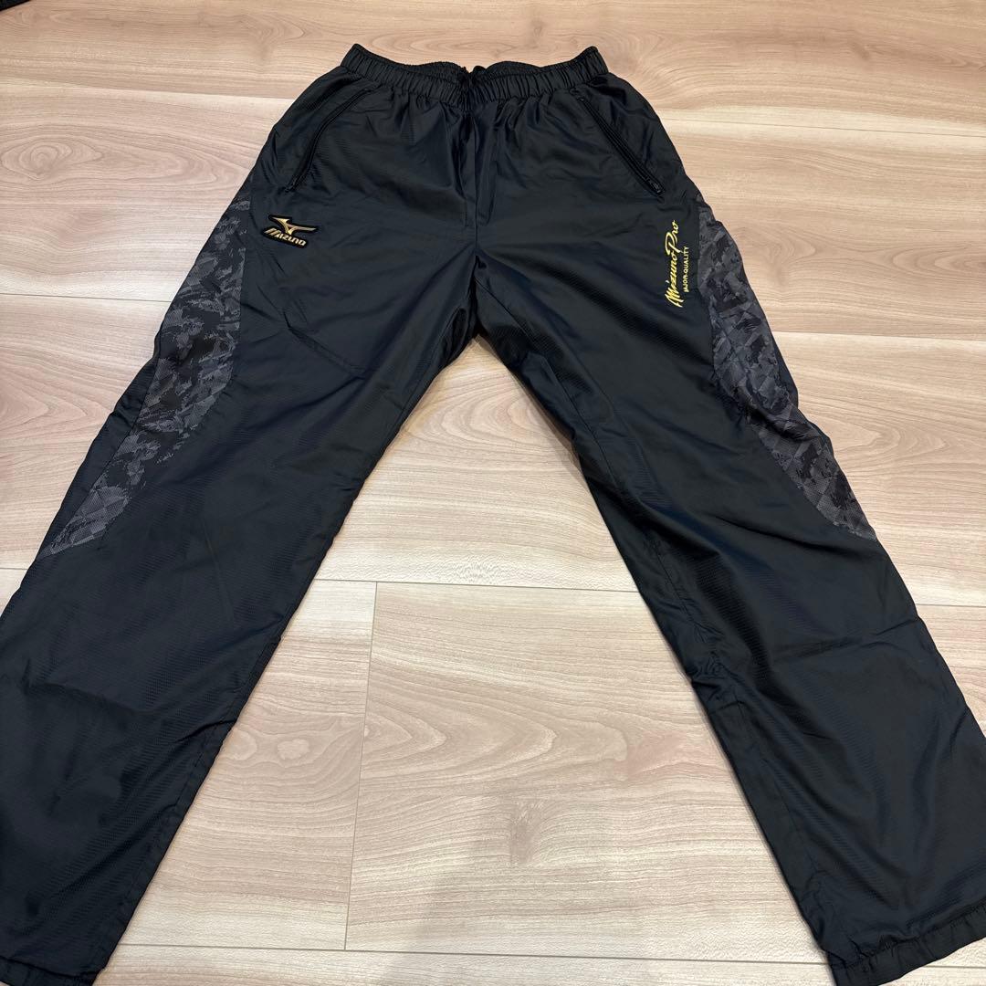 Mizuno Pro（ミズノプロ）ブラックカモフラージュ ウェアセット　Ｌサイズ