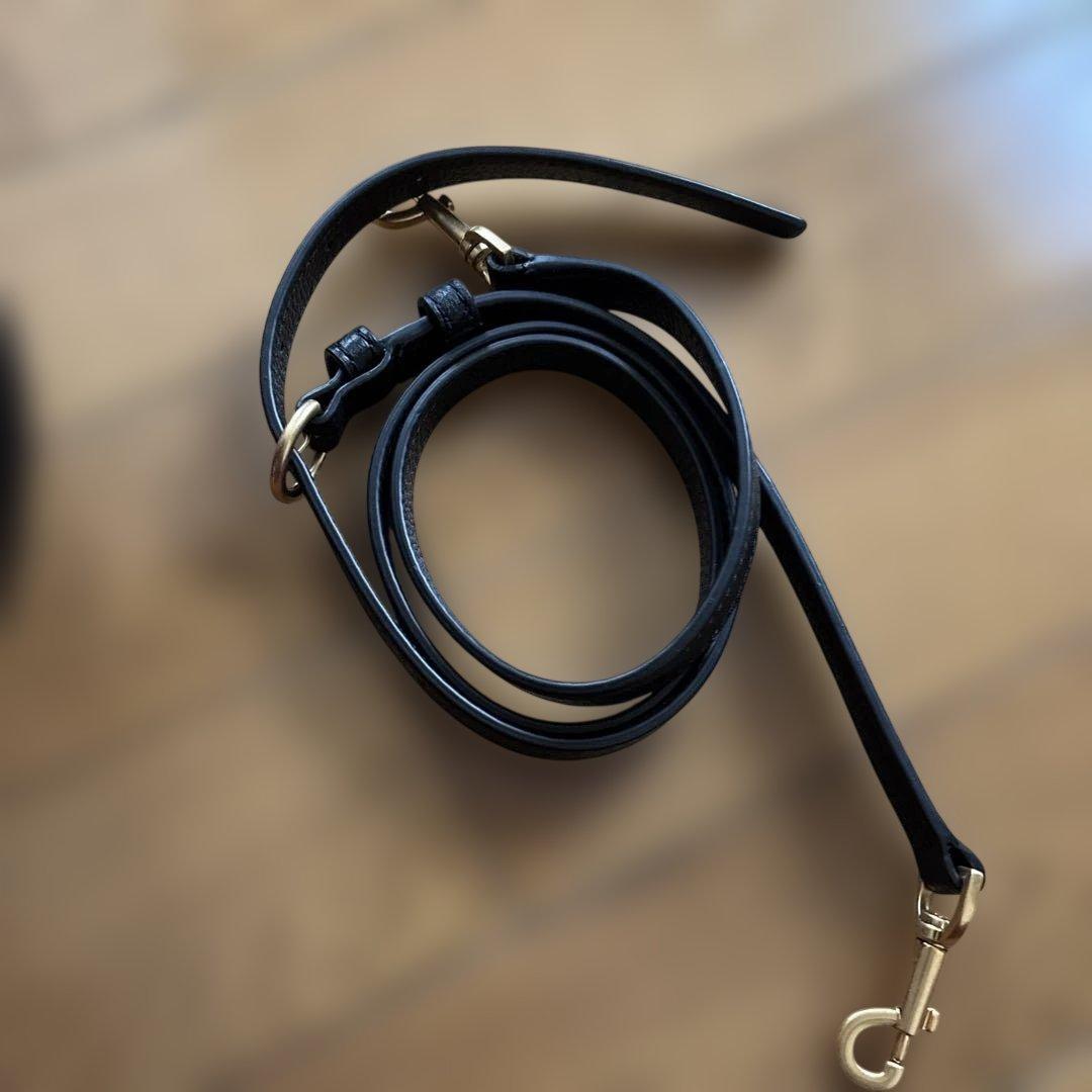 Tory Burch 黒 レザー ショルダーバッグ