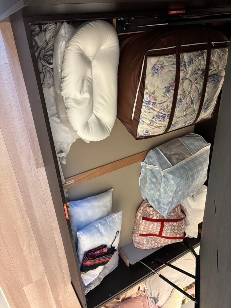 ニトリ　ダブルベッドフレーム(OPグランCヨコ 深型/DBR)