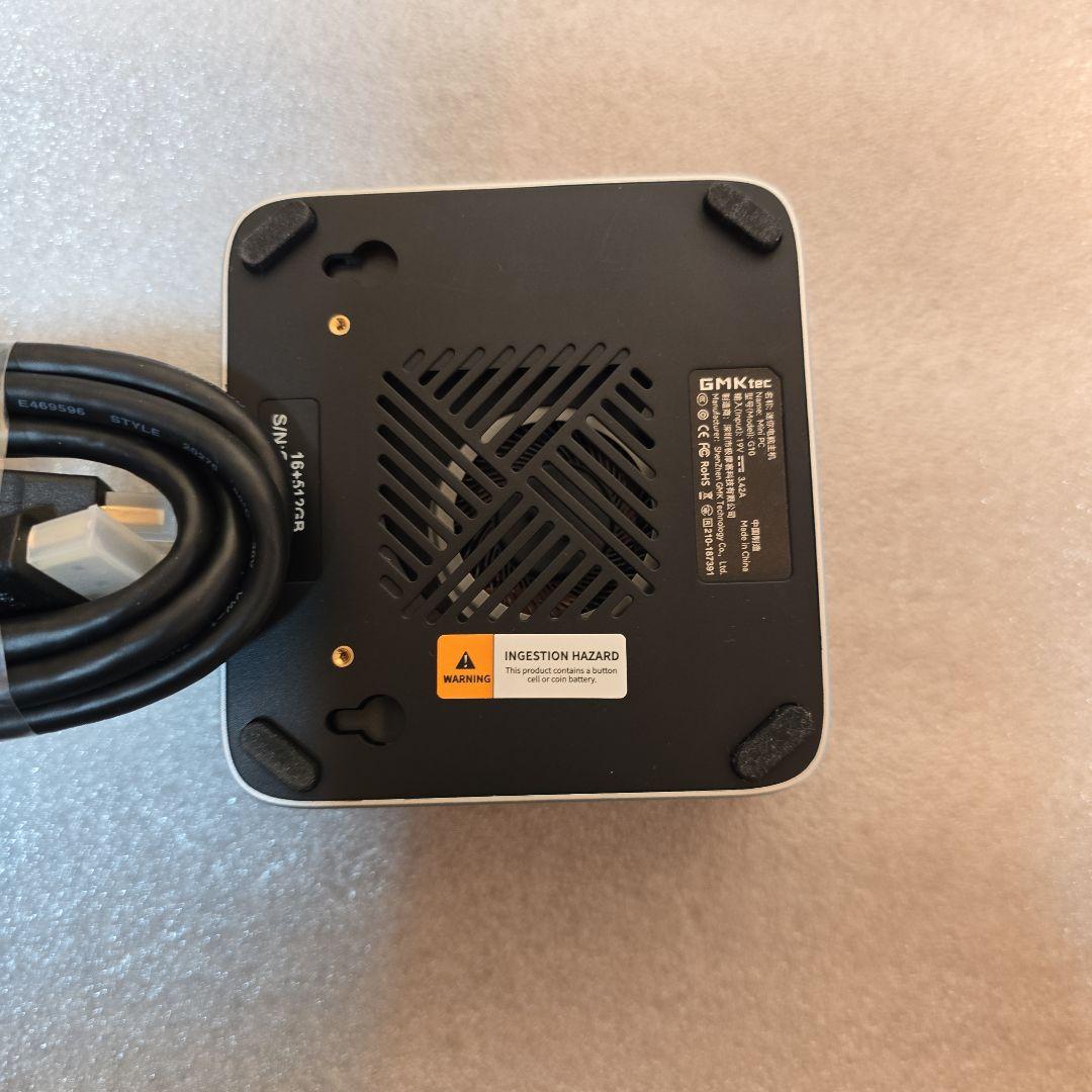 試用のみ「GMKtec NucBox G10」Ryzen5 16GB+512GB