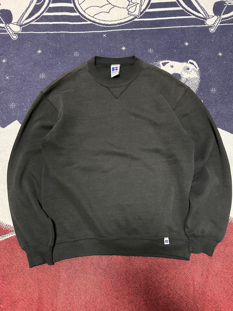 90s usa製 Russell athletic 無地スウェット　ブラック