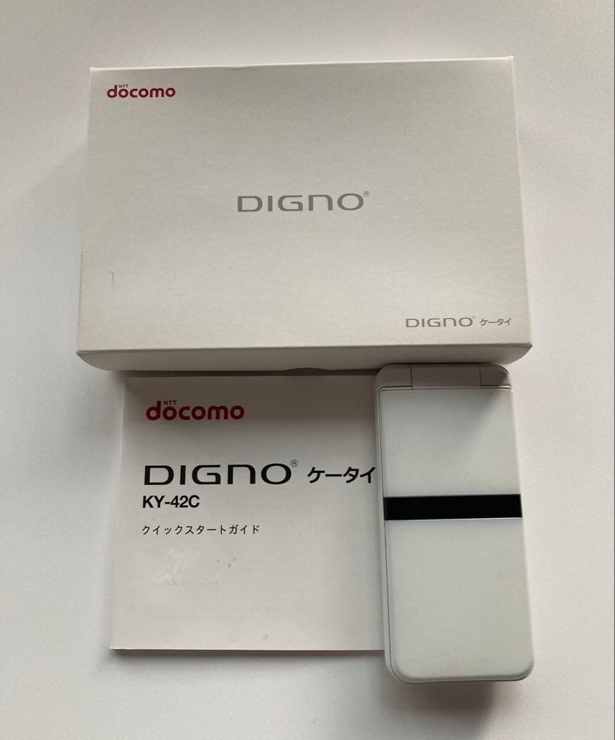 docomo DIGNO KY-42C ホワイト 利用制限○