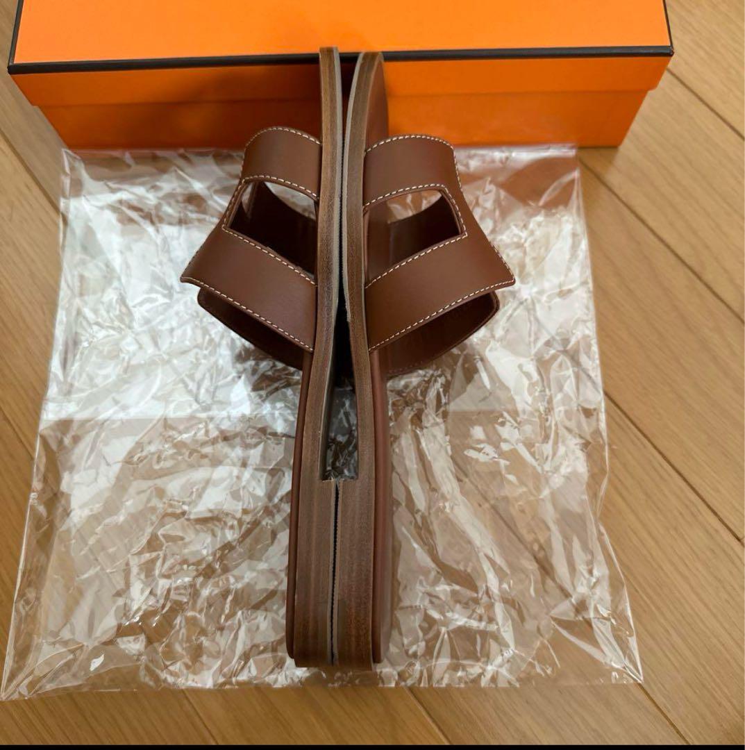 美品　HERMES オラン　37.5(24〜24.5)