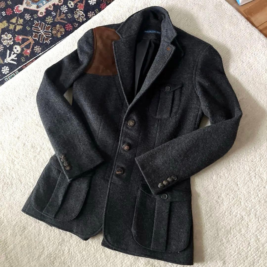 RALPHLAUREN✨ウール100% テーラードジャケット　スタンドカラー