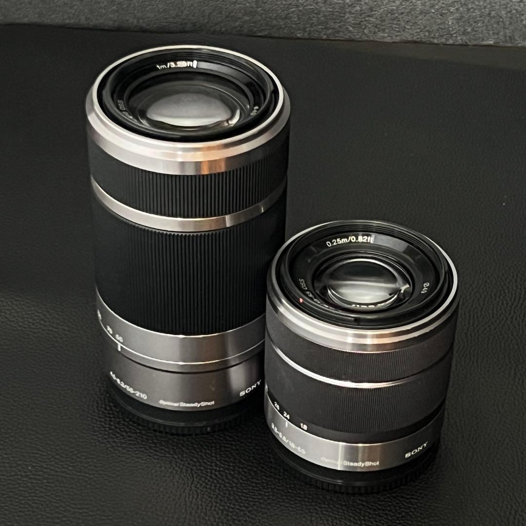 SONY SEL1855 SEL55210 シルバー 2本セット