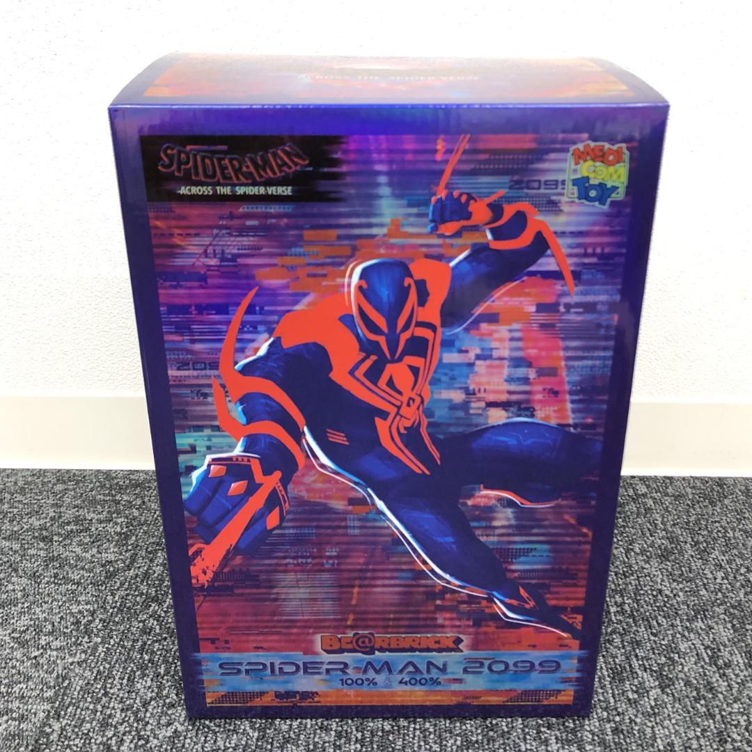 【新品未開封】BS045/ベアブリック/スパイダーマン2099/100%400%