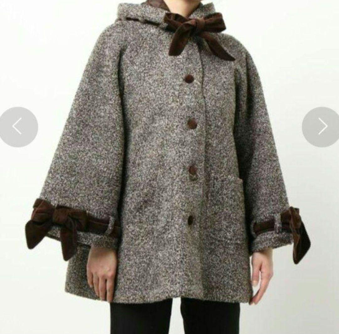 ピンクハウス プードルボアコート ブラウン