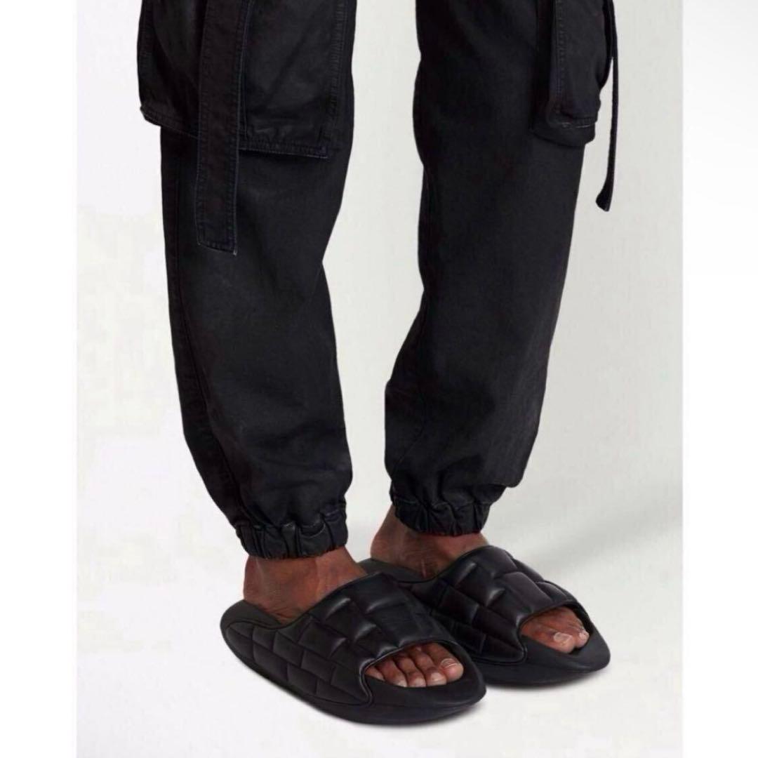 BALMAIN B-ITquilted slidessandals 登坂広臣着用