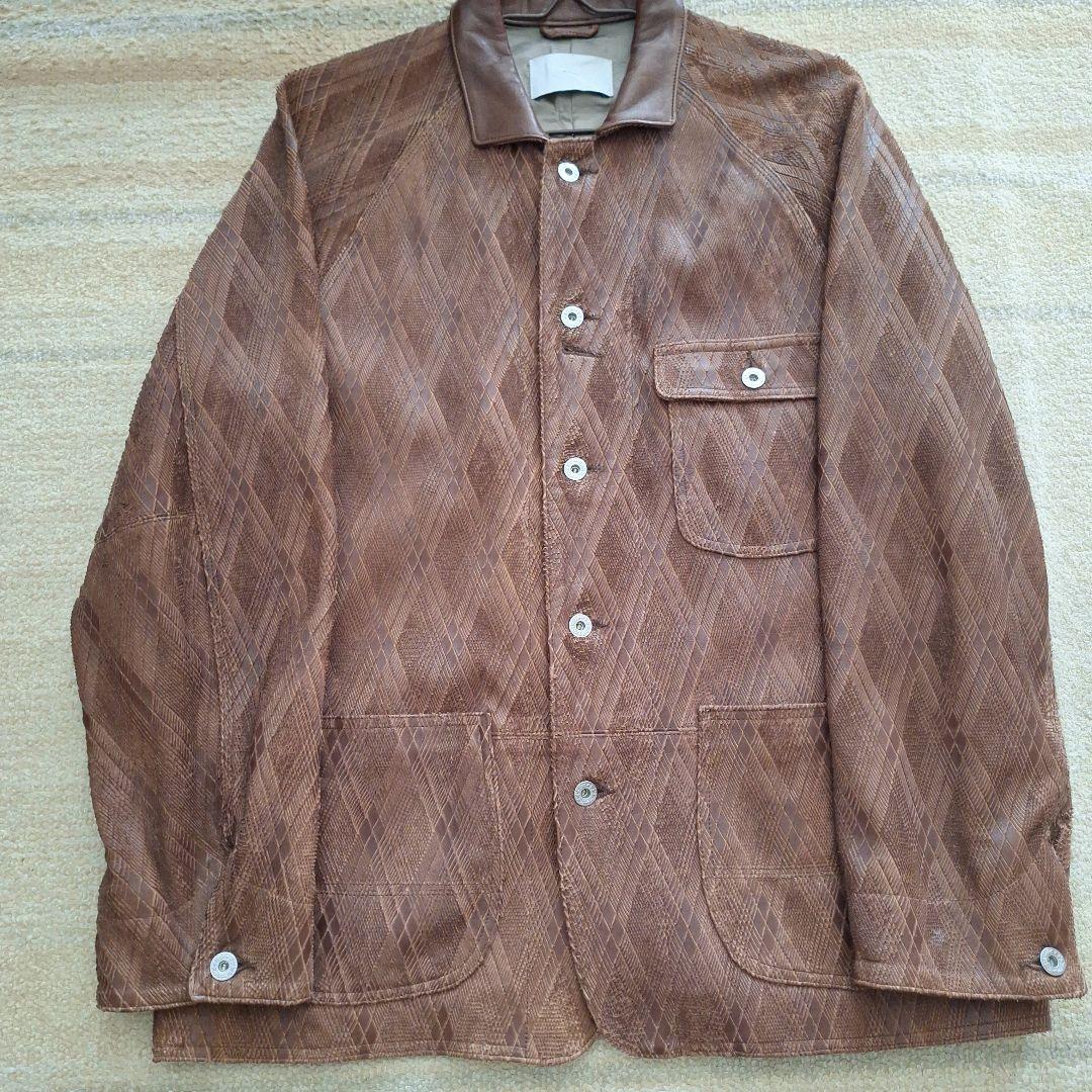 ジャケット・アウター SUGARHILL SLICED LEATHER COVERALLS