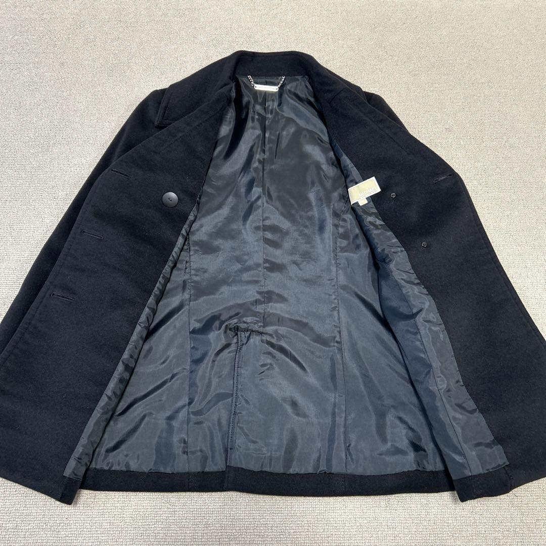 美品❣️MICHAEL KORS アンゴラ 100％ Pコート 黒サイズ4