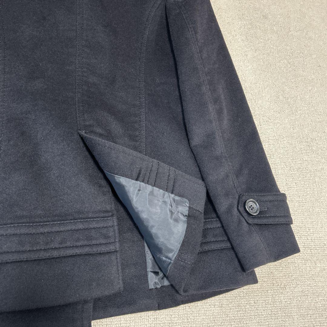 美品❣️MICHAEL KORS アンゴラ 100％ Pコート 黒サイズ4