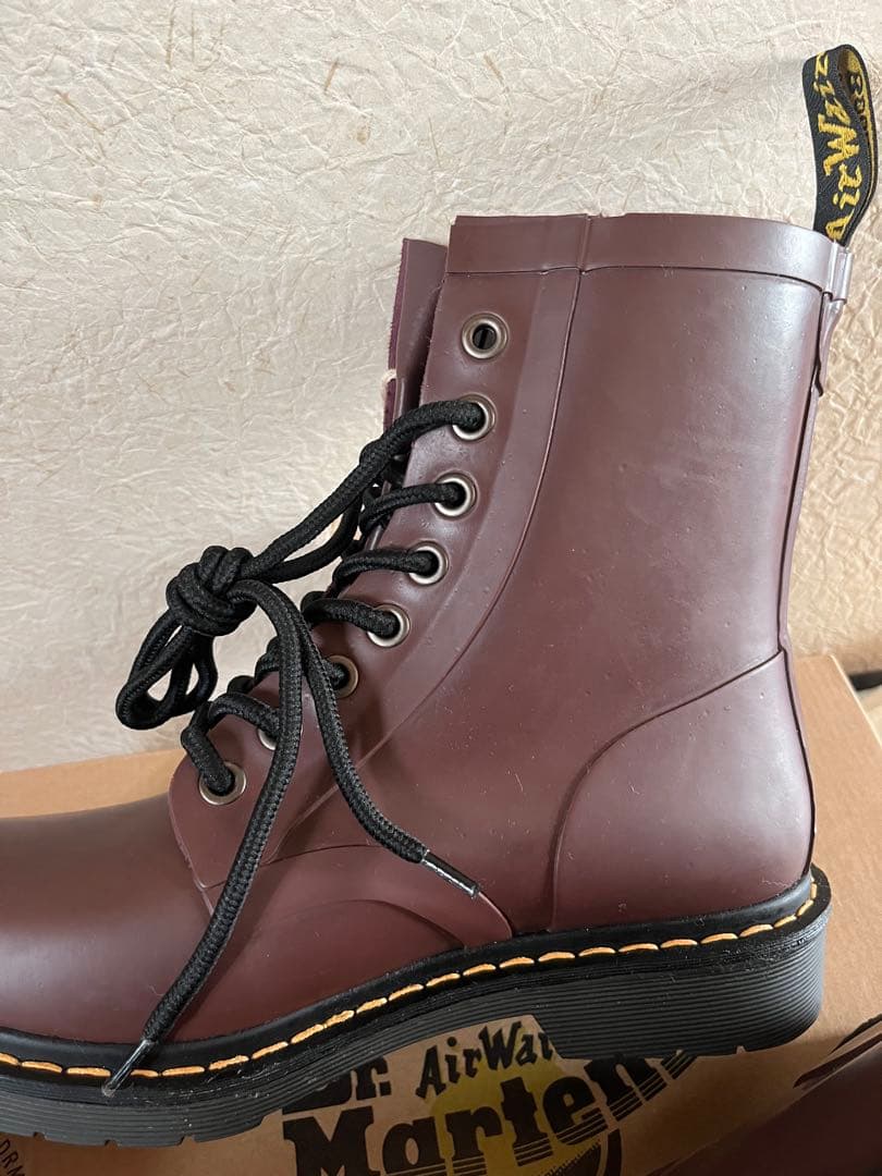 【新品未使用タグ付】廃盤ドクターマーチンレインブーツチェリーレッド　UK6