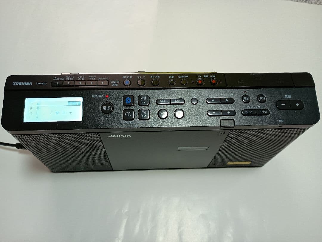 TOSHIBA TY-ANX2(K) CDラジオ コンパクトスリム