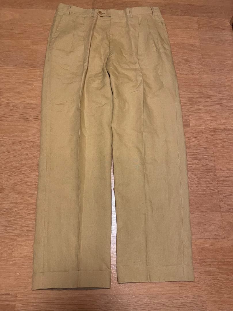 90s CANALI リネンスラックス イタリア製