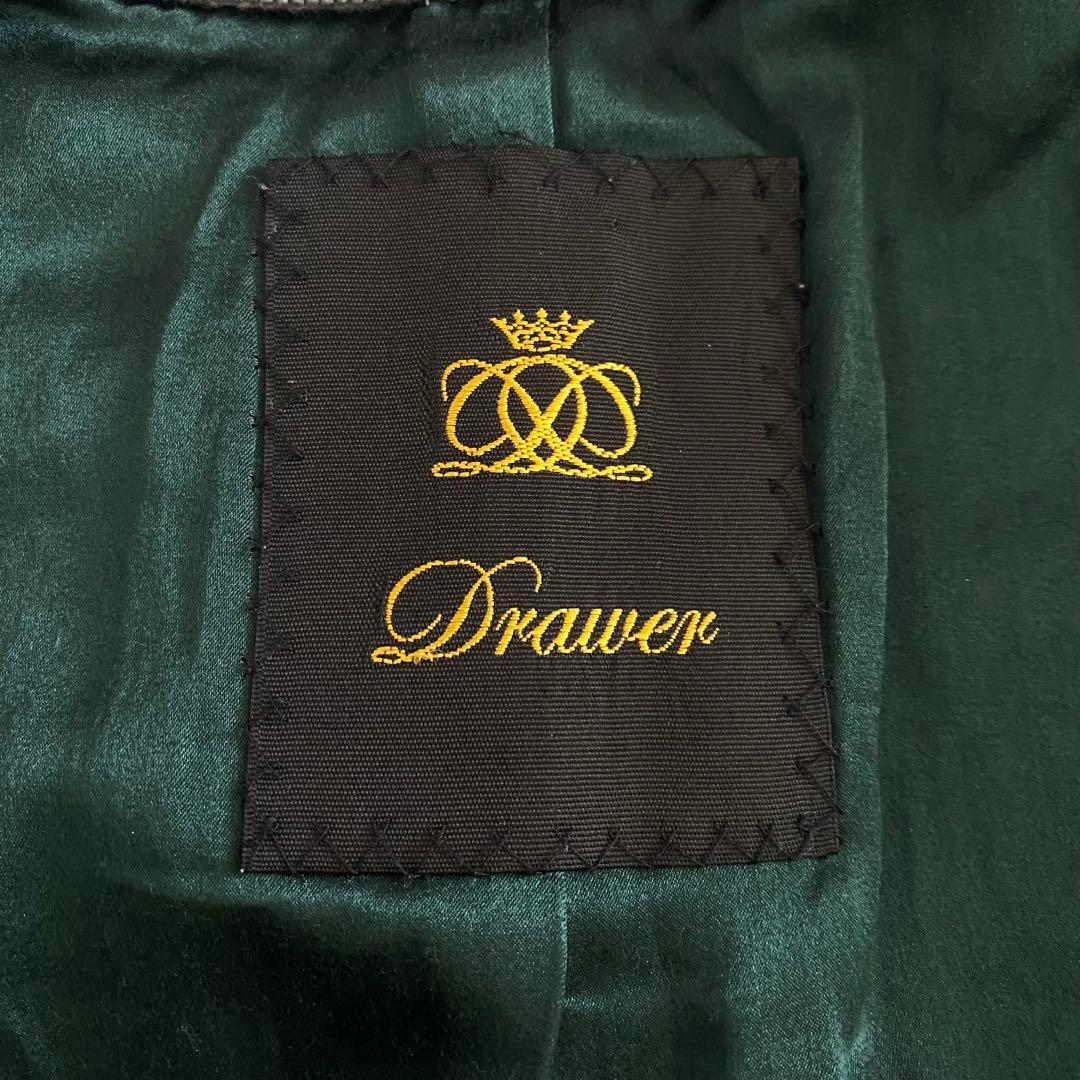 美品 ドゥロワー オーバーサイズ コクーンノーカラーコート ウールシルク