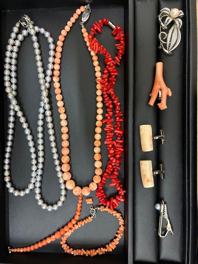 【遺品整理】海洋製品、本真珠、サンゴなど